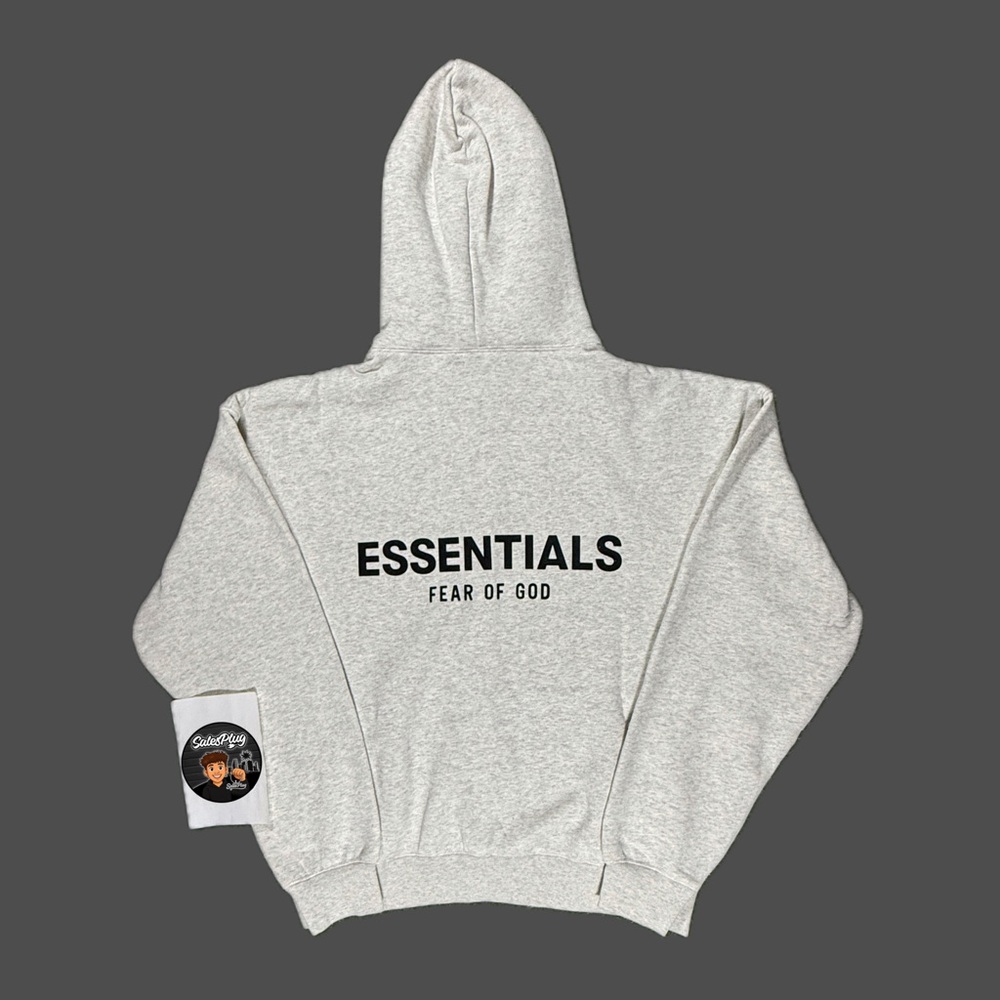 Fear Of God Essentials Light Oatmeal SS22 Hoodie - Picture 2 of 12
